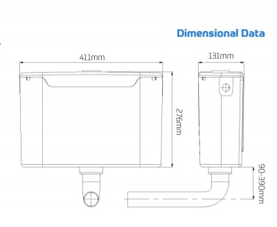Electroflo Cistern for Resan BTW WC Pan